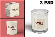 Candle Mockup, a Product Mockup by mockupbuys (Thumbnail 1 of 8)