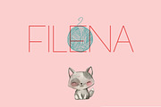 Filena - Sans Serif Font, a Sans Serif Font by CorgiAstronaut (Thumbnail 1 of 7)