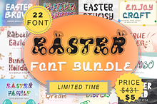 Easter Font Bundle