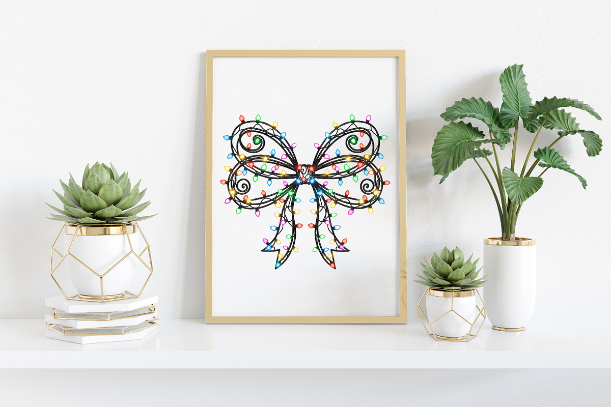 Coquette Bow Christmas PNG, an Illustration by Craft Nest (Photo 4 of 6)
