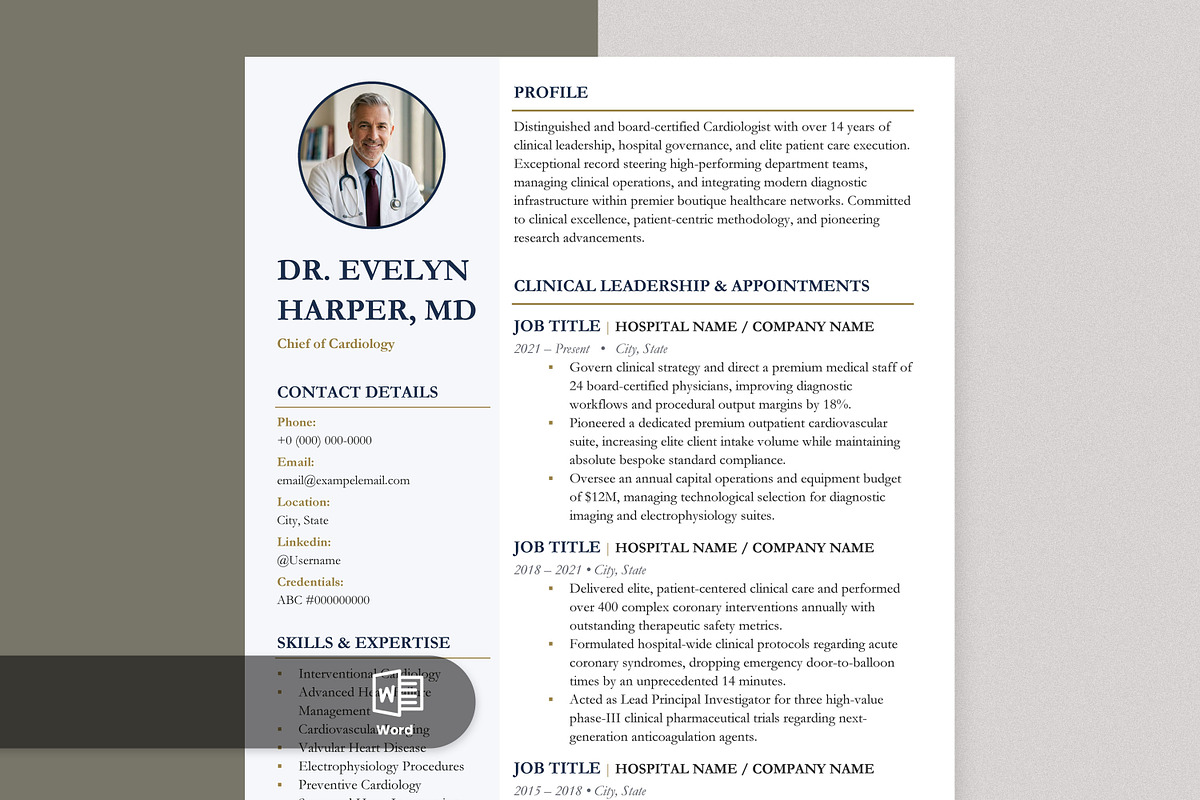 Executive Resume Template, a Resume Template by Anjum Ilyas (Photo 1 of 7)