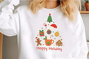 Christmas Happy Holiday Sublimation, an Illustration by Craft Nest (Thumbnail 3 of 6)