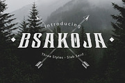 Bsakoja, a Slab Serif Font by Arterfak Project (Thumbnail 1 of 7)