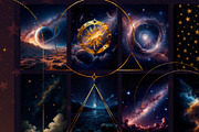 Celestial Cosmic Magic Moon Stars, an Object Graphic by Anna Babich (Thumbnail 9 of 10)