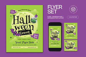 Halloween Event Flyer, a Flyer Template by graphicook
