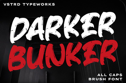 DARKER BUNKER - Brush Font