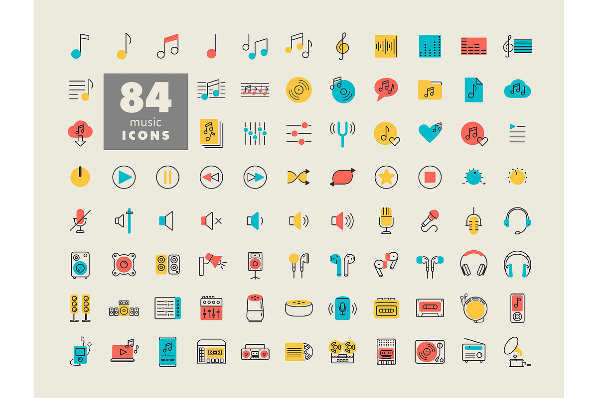 84 music and multimedia devices icon, an Icon by Nasik-Nosik