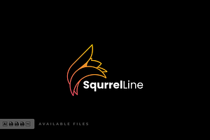 Squirrel Gradient Line Art Logo, a Branding & Logo Template by ivan_artnivora
