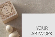 Nursery Themed Greeting Card Mockup, a Household Mockup by OakstoneCreative (Thumbnail 7 of 8)