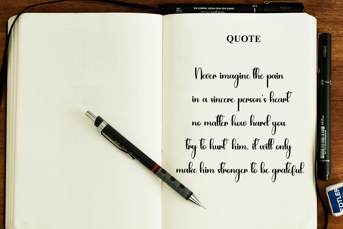 01 Wednesday, a Handwritten Font by InermediaSTUDIO (Photo 5 of 8)