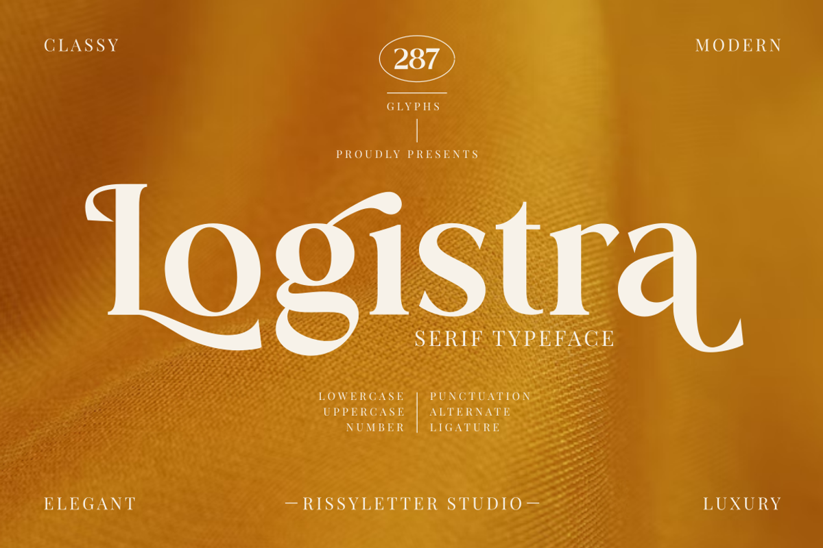 Logistra | Elegant Serif Font, a Serif Font by Rissyletter Studio (Photo 1 of 10)