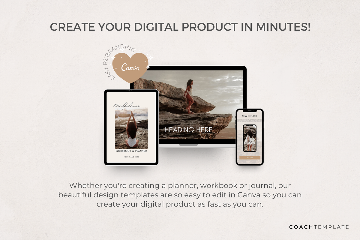 Manifesting Workbook Canva Template, a Marketing Template by COACHTEMPLATE (Photo 3 of 9)