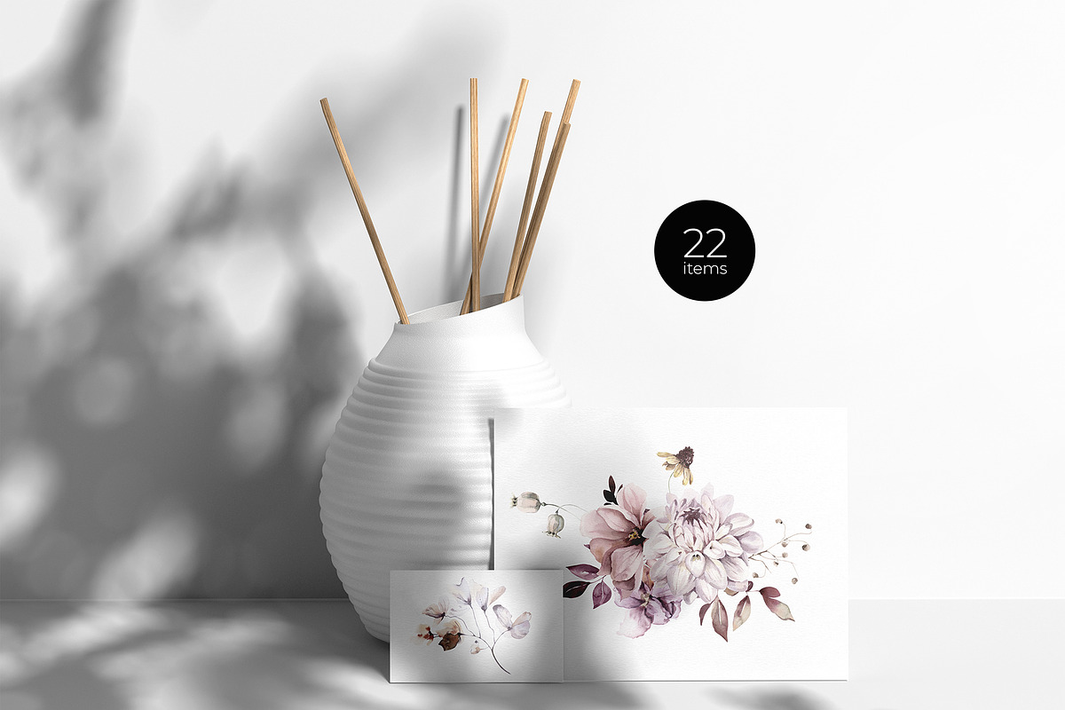 Tender Autumn Watercolor Set, an Object Graphic by Watercolor_Ma (Photo 5 of 5)