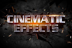 Cinematic 3D Text Effects Vol.1, a Layer Style Add-On by Hyperpix Productions