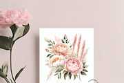 Pink Floral Pampas Grass Clipart, an Illustration by Sunflower Day Love (Thumbnail 4 of 7)