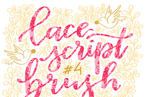 Lace Lettering Brushes For Procreate