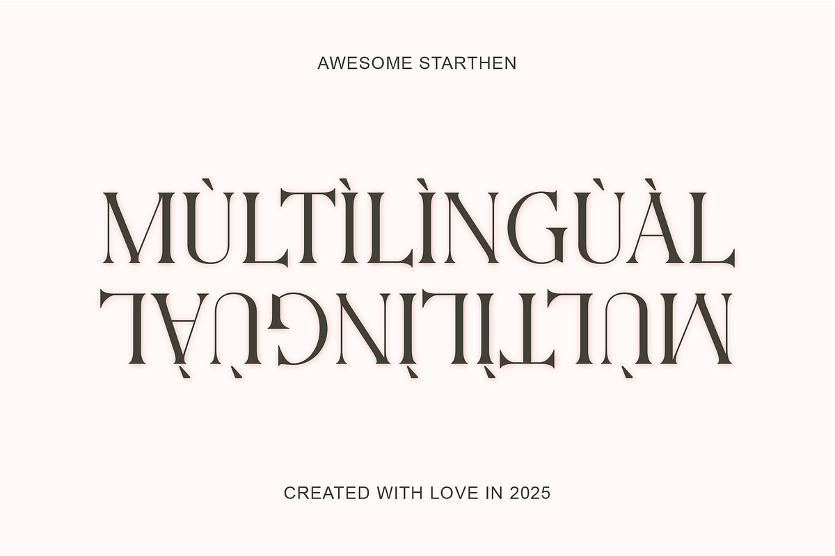 Awesome Starthen Modern And Beauty, a Serif Font by Muflieart (Photo 7 of 8)