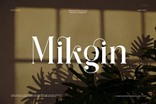 Mikgin Elegant Ligature Serif Font