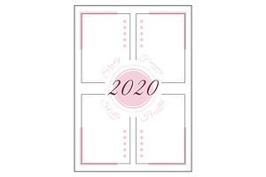 2020 Resolution Minimalist Planner