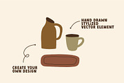 Organic Pottery Ceramic, an Object Illustration by AnkaDrozd (Thumbnail 2 of 6)