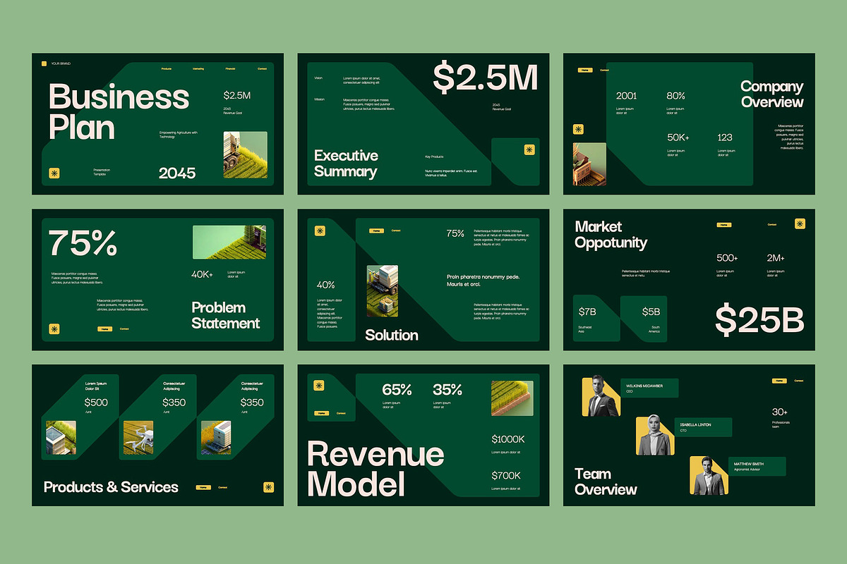 Business Plan Keynote - Agriech