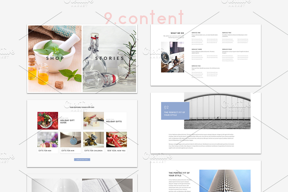 4ocal Web UI Kit Bundle, an UI Kit Template by 4EB Studio (Photo 11 of 14)