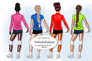 volleyball clipart, a Sport Illustration by DekoArt (Thumbnail 1 of 5)