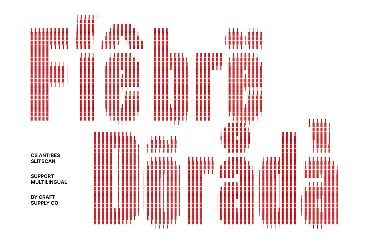 CS Antibes Slitscan, a Sans Serif Font by Craft Supply Co. (Photo 7 of 8)