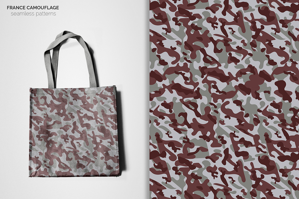 France Camouflage Seamless Patterns, a Pattern Graphic by 3Y_Design (Photo 5 of 6)