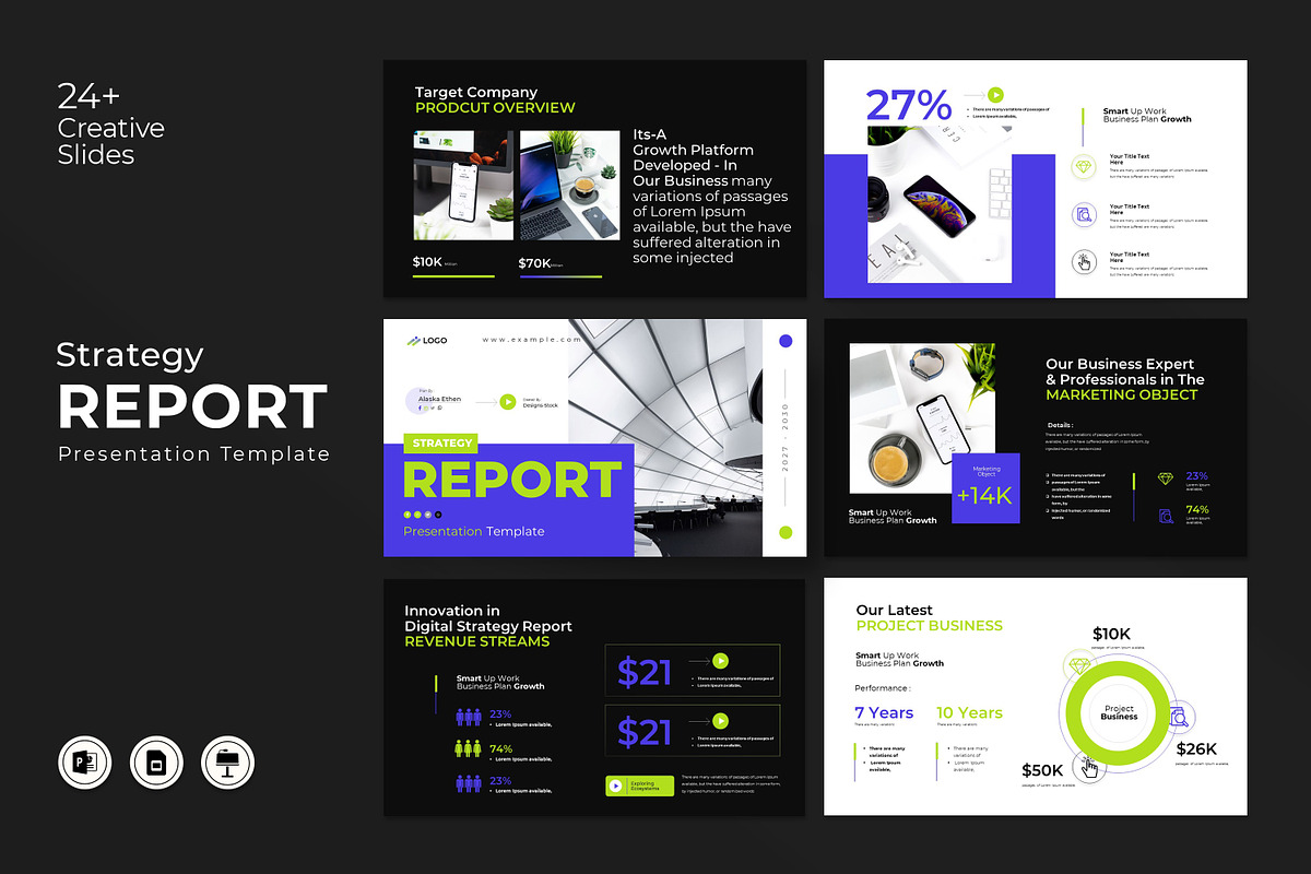 Strategy Report Presentation, a Presentation Template by Creative-Work (Photo 1 of 9)