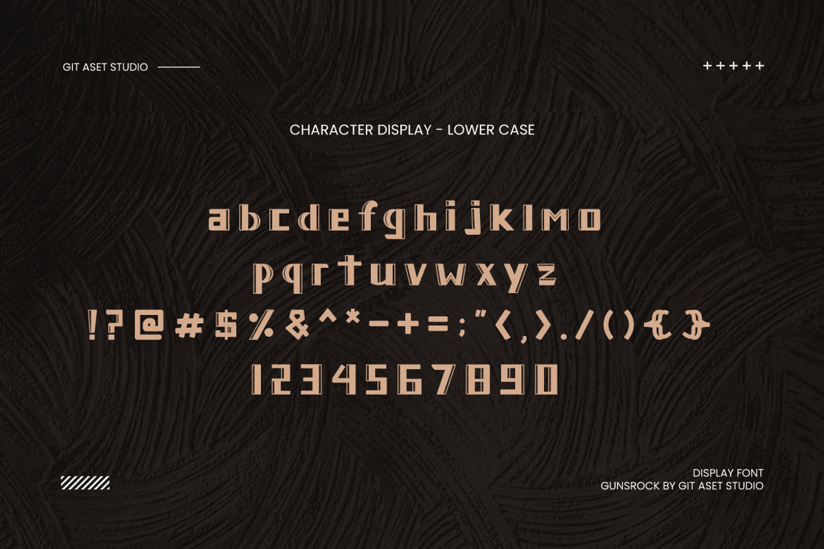 Gunsrock Display Font, a Sans Serif Font by gitasetstudio (Photo 3 of 6)
