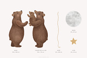 BEARS & THE MOON, an Animal Illustration by annartdreams (Thumbnail 3 of 9)