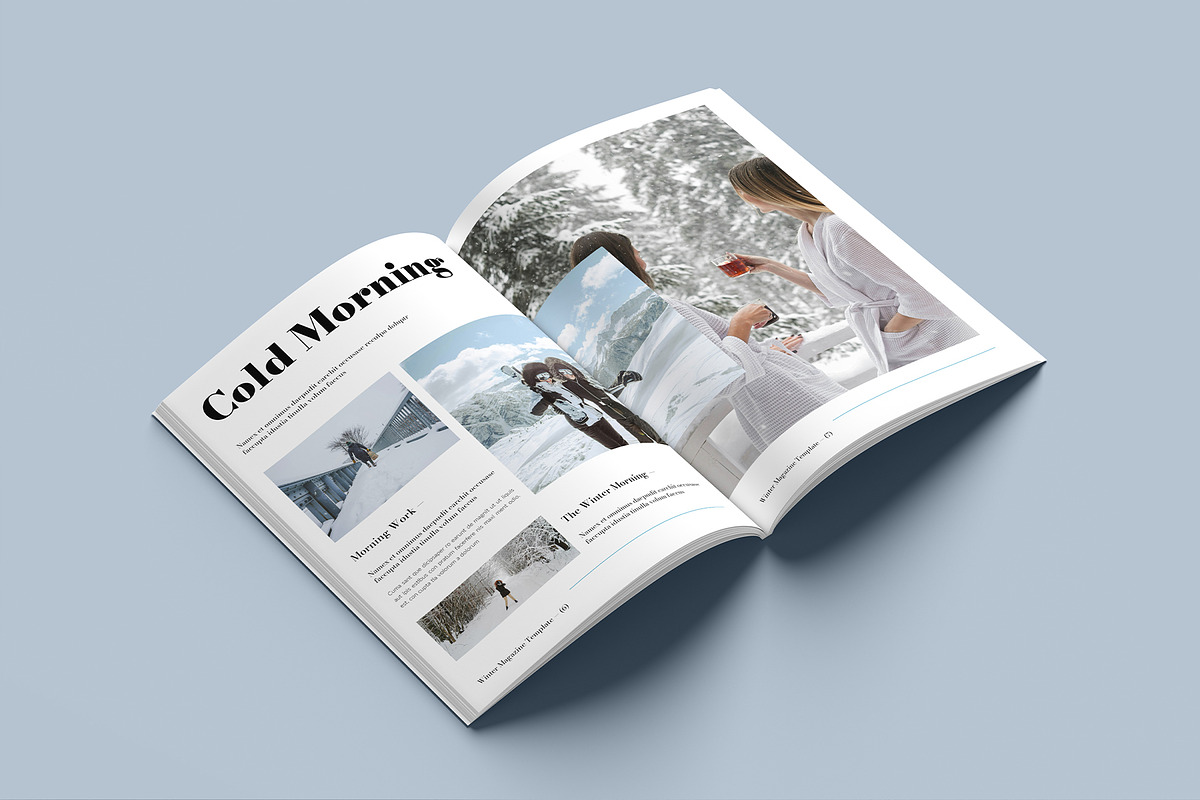 Winter Travel Magazine Template, a Magazine Template by GoldenGrid Studio (Photo 4 of 9)