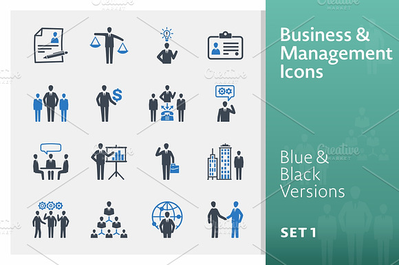Business Management Icons Set 1