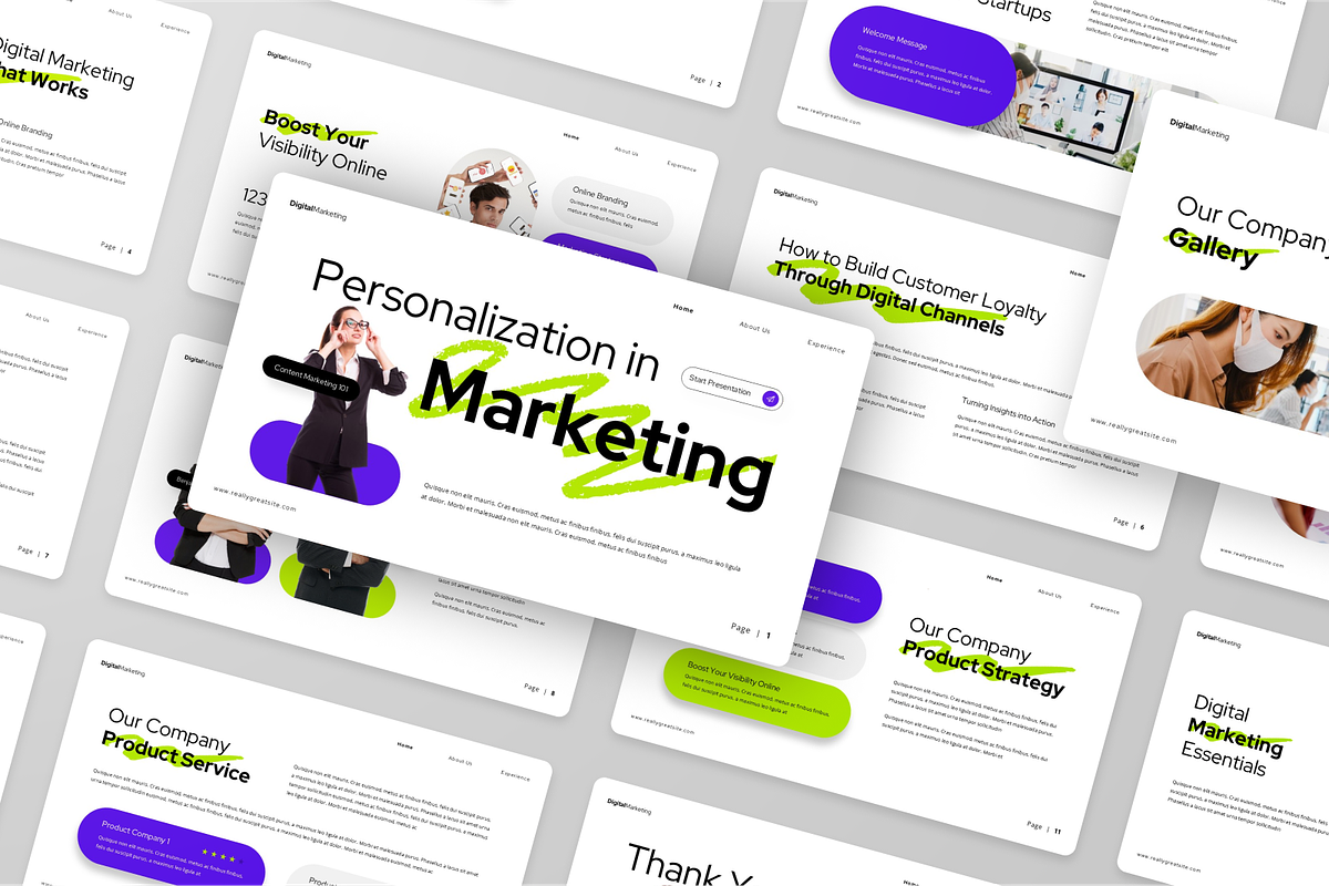 Digital Marketing Google Slides, a Presentation Template by Annora Studio (Photo 4 of 5)