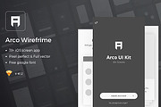 Arco – Wireframe Mobile UI Kit, a Wireframe Template by Unidack Design (Thumbnail 1 of 4)