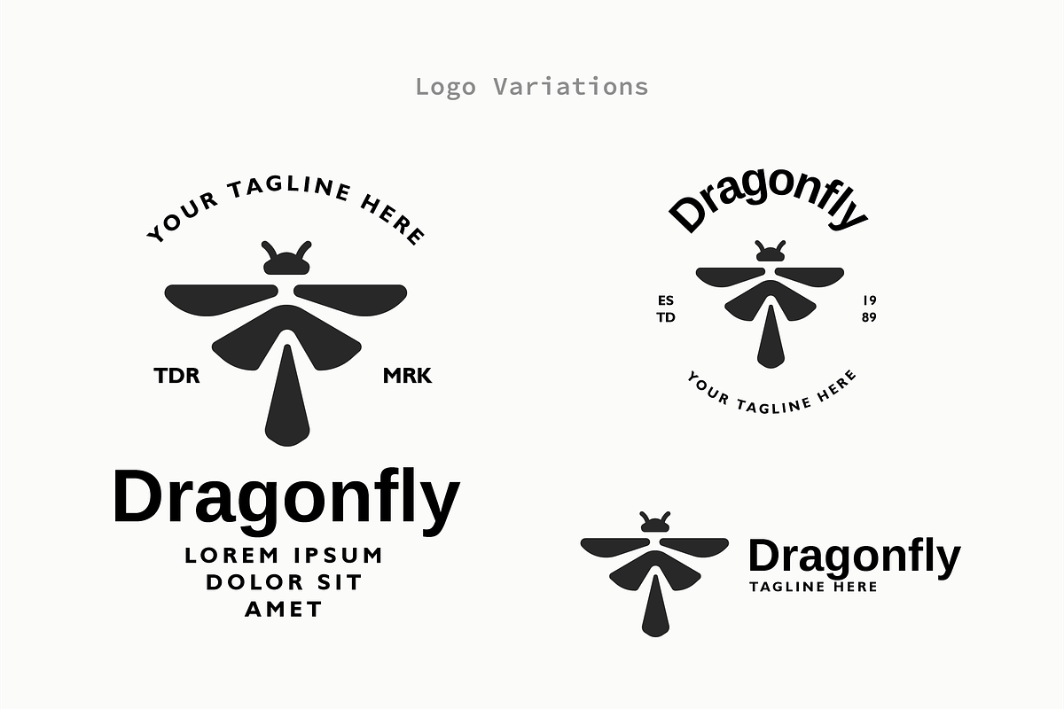 Dragonfly - Premium Logo Template, a Branding & Logo Template by Minimalist Logos (Photo 3 of 7)