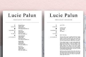 Modern CV MS Word Lucie