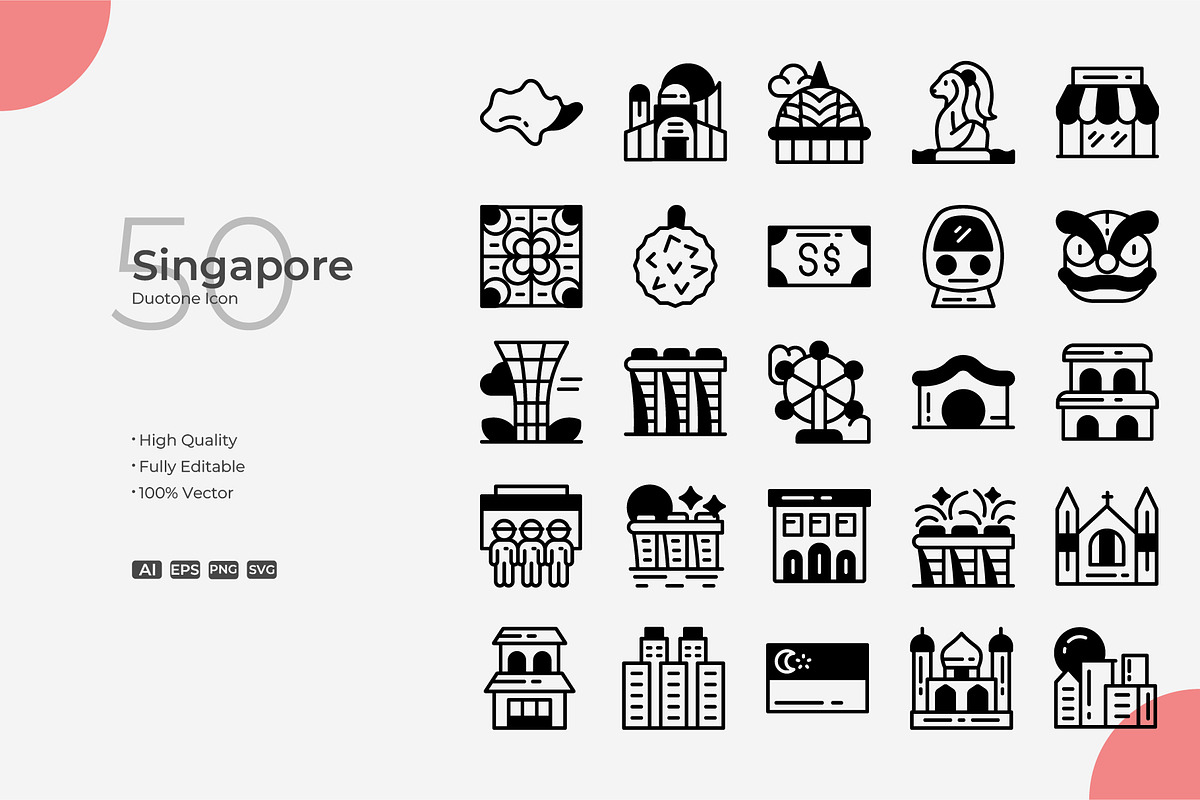 Singapore Duotone Icons, an Icon by Bloodline