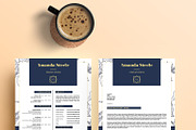 Floral CV / Resume template / N, a Resume Template by Showy68 Template (Thumbnail 4 of 5)