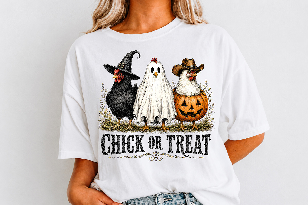 Chick Or Treat Png,Trendy Halloween, a Seasonal Illustration by Libby Wishes (Photo 3 of 3)
