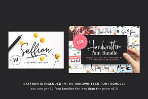 Saffron Handwritten Font