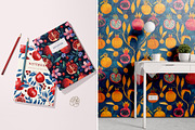 Blue Pomegranates Patterns, a Pattern Graphic by Ninterints (Thumbnail 18 of 19)