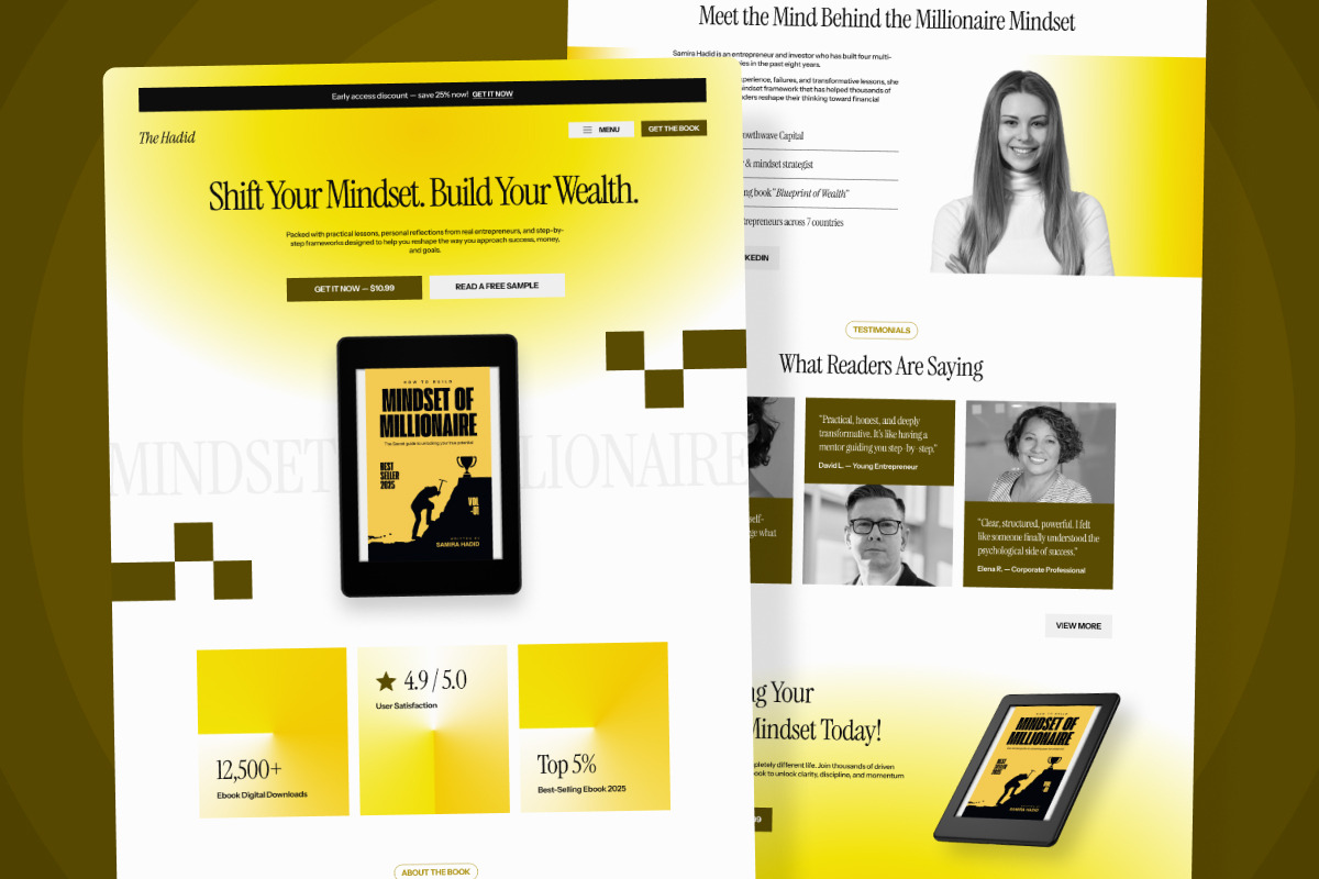 The Hadid - Educational Ebook Landin, a Landing Page Template by twinstd (Photo 3 of 5)