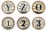 Retro Halloween Letter Clipart, an Illustration by OK Design (Thumbnail 2 of 5)