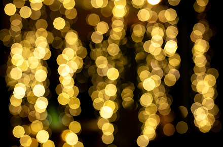Party gold bokeh. Soft blur golden, an Abstract Photo by Shootdiem