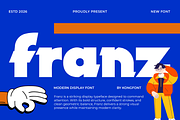 Franz – Modern Display Font, a Serif Font by overlaytemplates (Thumbnail 1 of 5)