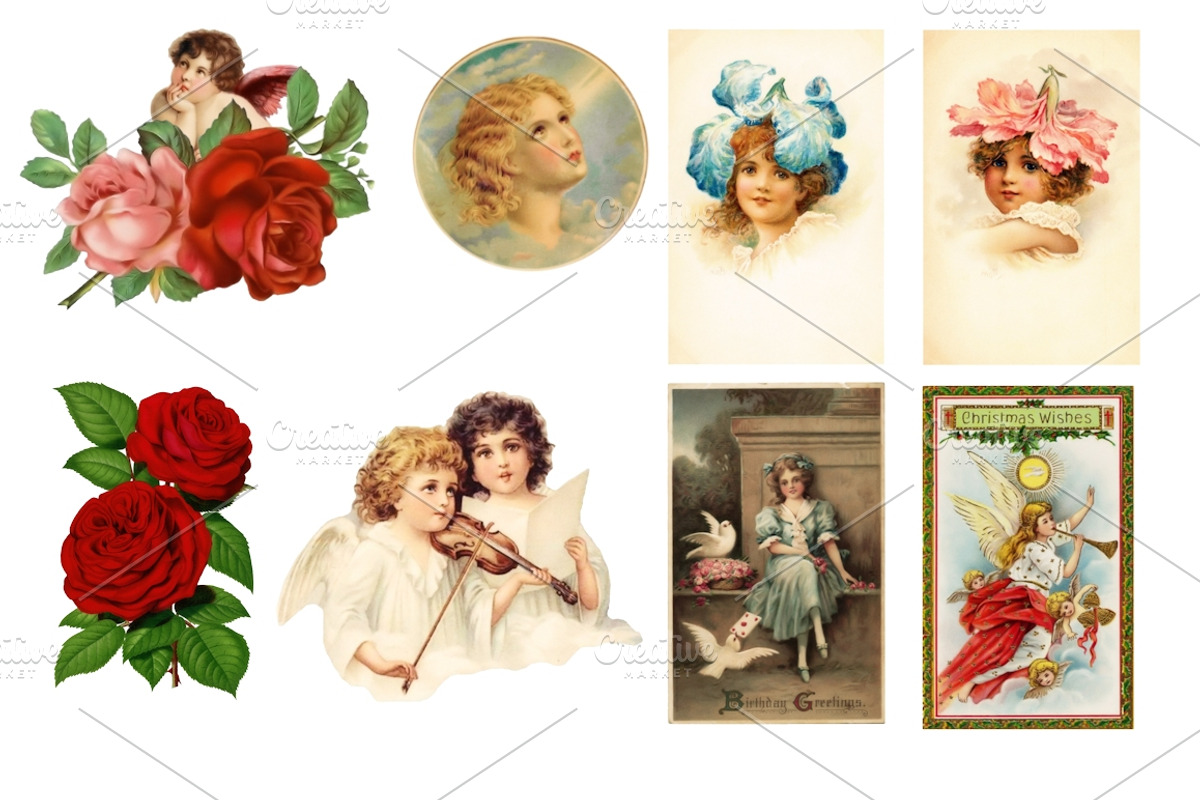 Vintage Decoupage Collection, an Illustration by MDD Designs (Photo 3 of 5)