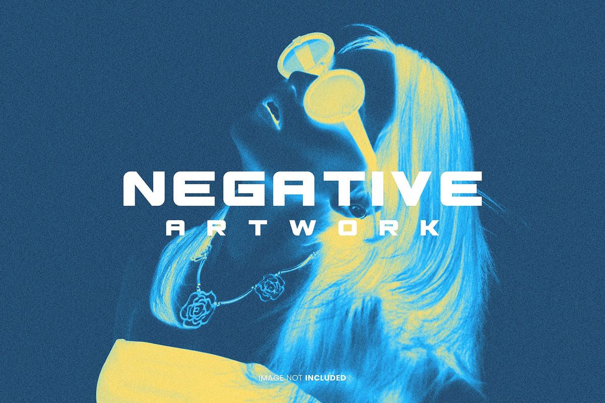 Negative Artwork Photo Effect, a Layer Style Add-On by WudelMbois Studio (Photo 1 of 3)