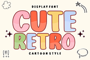 Cute Retro – Retro Display Font, a Handwritten Font by KiddoGlyphs Studio (Thumbnail 1 of 5)